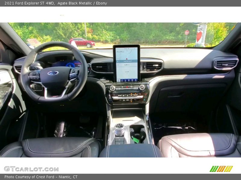 Agate Black Metallic / Ebony 2021 Ford Explorer ST 4WD