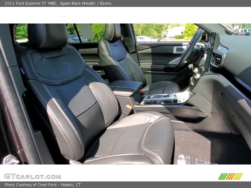 Agate Black Metallic / Ebony 2021 Ford Explorer ST 4WD