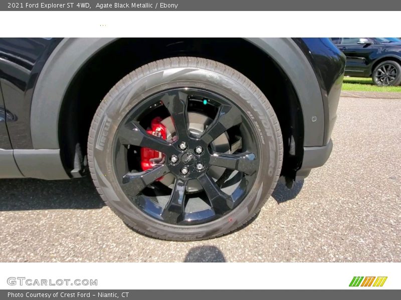 Agate Black Metallic / Ebony 2021 Ford Explorer ST 4WD