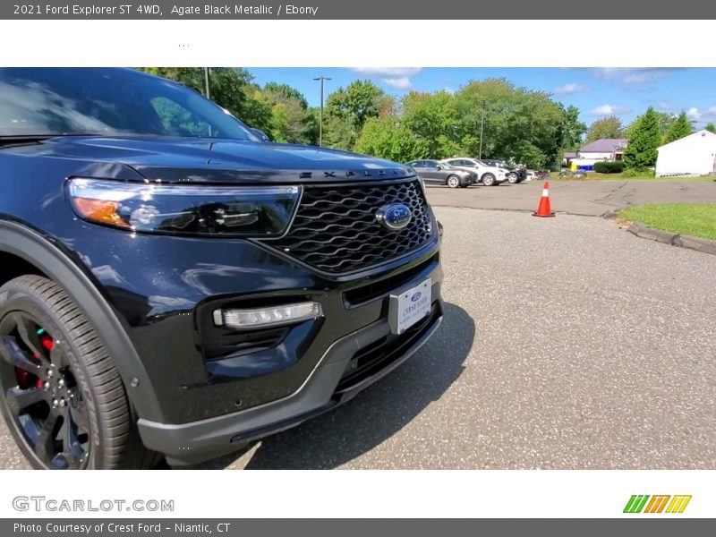 Agate Black Metallic / Ebony 2021 Ford Explorer ST 4WD
