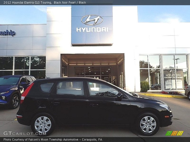 Black Noir Pearl / Black 2012 Hyundai Elantra GLS Touring
