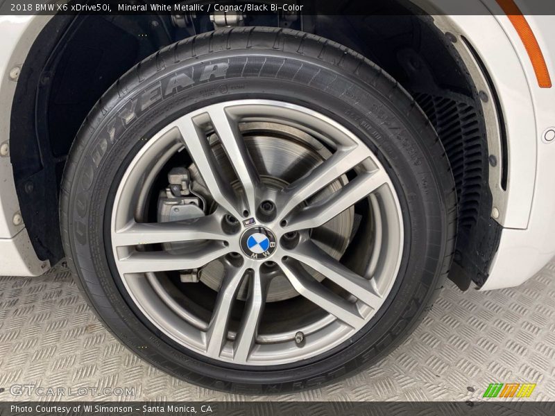 Mineral White Metallic / Cognac/Black Bi-Color 2018 BMW X6 xDrive50i