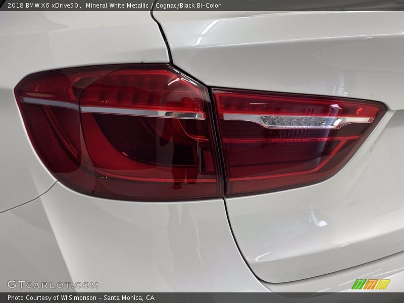 Mineral White Metallic / Cognac/Black Bi-Color 2018 BMW X6 xDrive50i