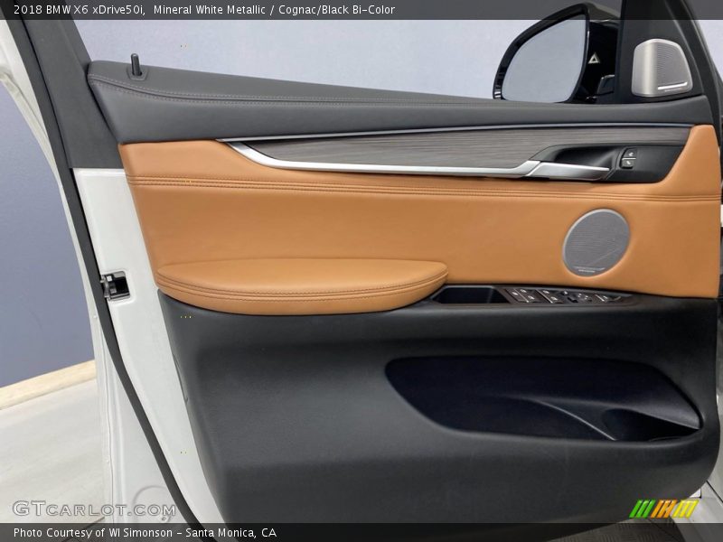 Mineral White Metallic / Cognac/Black Bi-Color 2018 BMW X6 xDrive50i