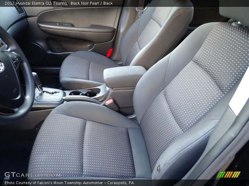 Black Noir Pearl / Black 2012 Hyundai Elantra GLS Touring