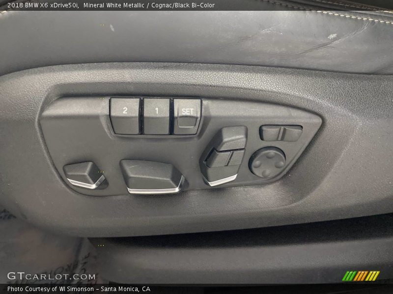 Mineral White Metallic / Cognac/Black Bi-Color 2018 BMW X6 xDrive50i