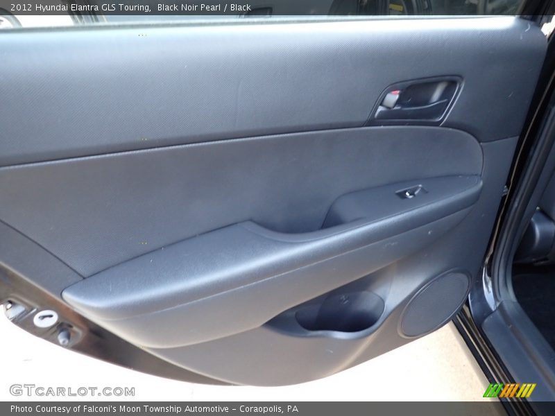 Black Noir Pearl / Black 2012 Hyundai Elantra GLS Touring