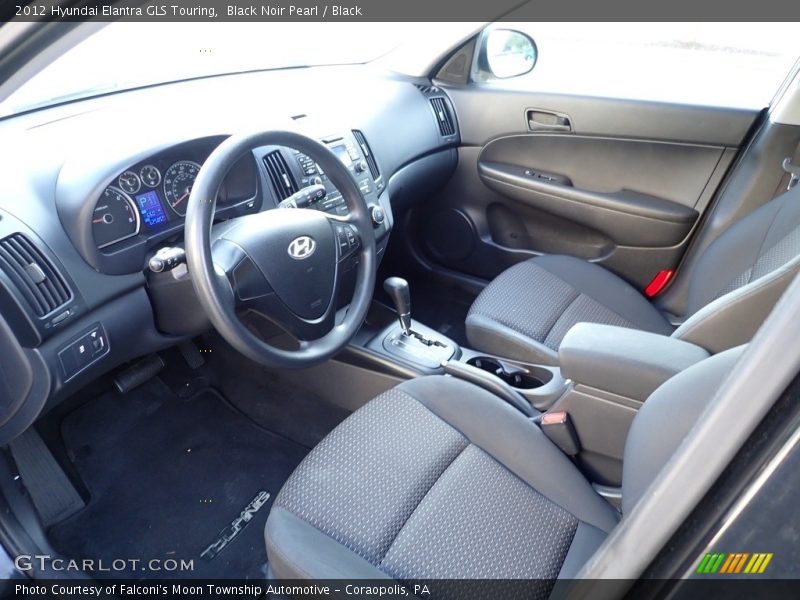 Black Noir Pearl / Black 2012 Hyundai Elantra GLS Touring
