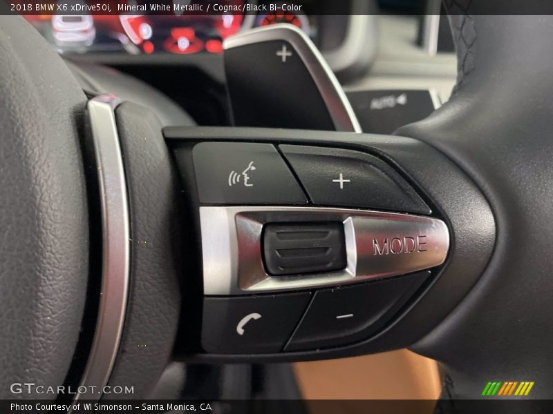 Mineral White Metallic / Cognac/Black Bi-Color 2018 BMW X6 xDrive50i