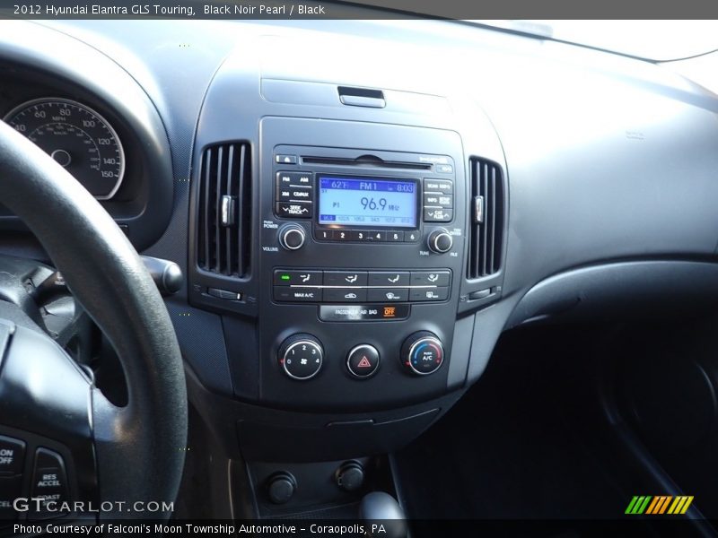Black Noir Pearl / Black 2012 Hyundai Elantra GLS Touring