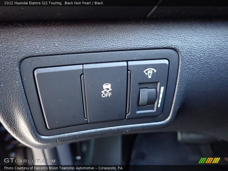 Black Noir Pearl / Black 2012 Hyundai Elantra GLS Touring