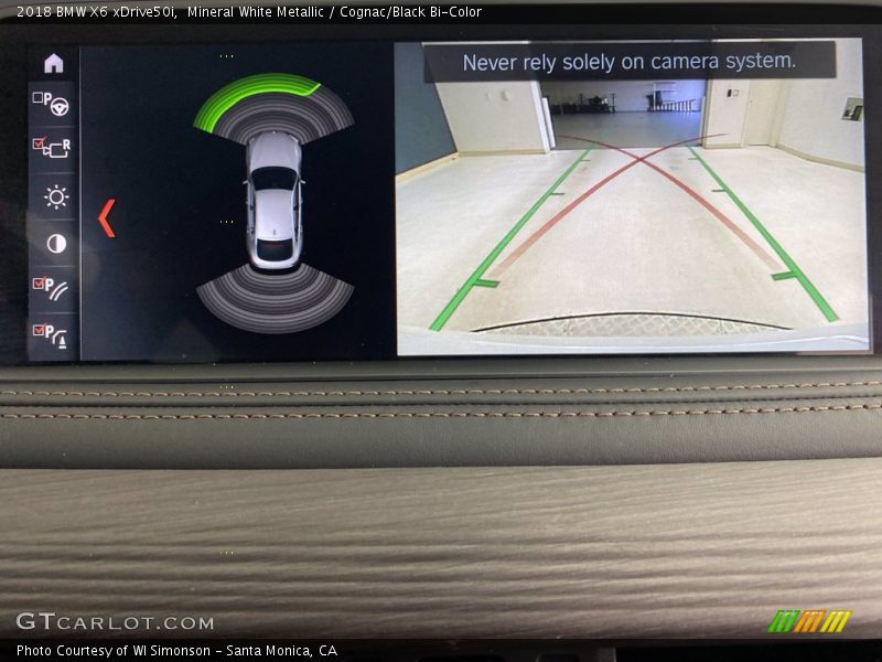 Mineral White Metallic / Cognac/Black Bi-Color 2018 BMW X6 xDrive50i