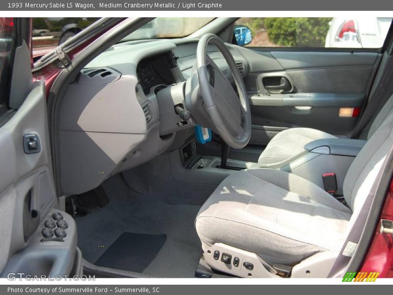 Medium Cranberry Metallic / Light Graphite 1993 Mercury Sable LS Wagon