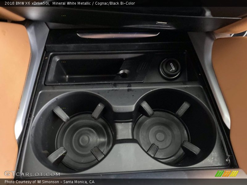 Mineral White Metallic / Cognac/Black Bi-Color 2018 BMW X6 xDrive50i