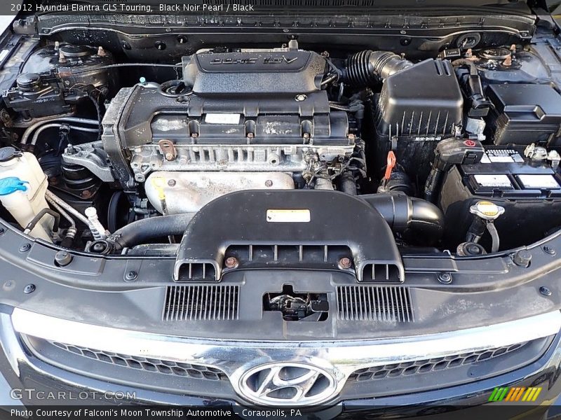 Black Noir Pearl / Black 2012 Hyundai Elantra GLS Touring