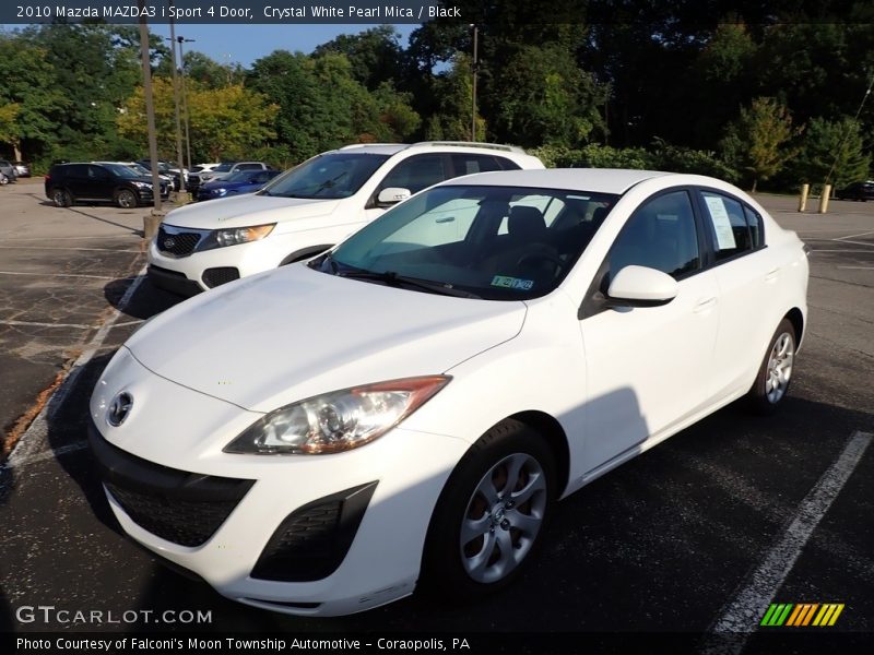 Crystal White Pearl Mica / Black 2010 Mazda MAZDA3 i Sport 4 Door