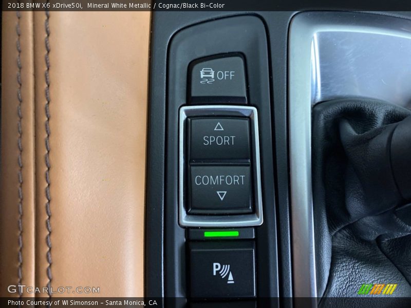 Mineral White Metallic / Cognac/Black Bi-Color 2018 BMW X6 xDrive50i