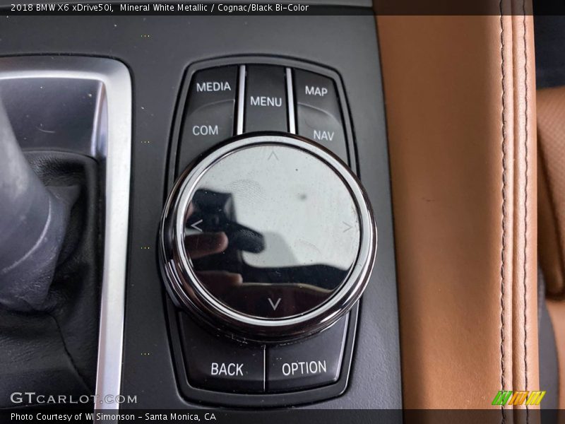 Mineral White Metallic / Cognac/Black Bi-Color 2018 BMW X6 xDrive50i