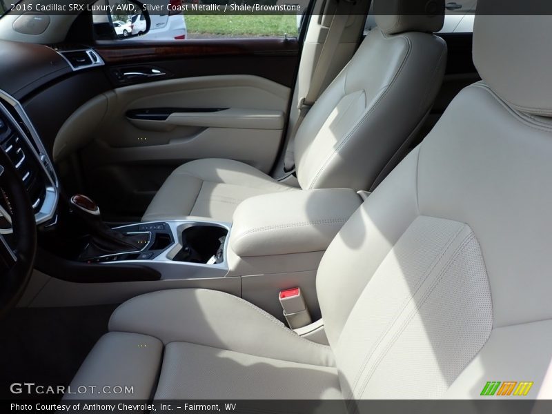 Silver Coast Metallic / Shale/Brownstone 2016 Cadillac SRX Luxury AWD