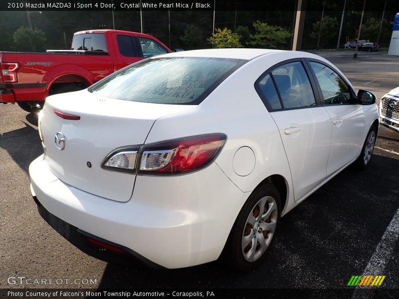 Crystal White Pearl Mica / Black 2010 Mazda MAZDA3 i Sport 4 Door