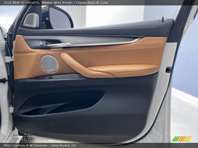 Mineral White Metallic / Cognac/Black Bi-Color 2018 BMW X6 xDrive50i