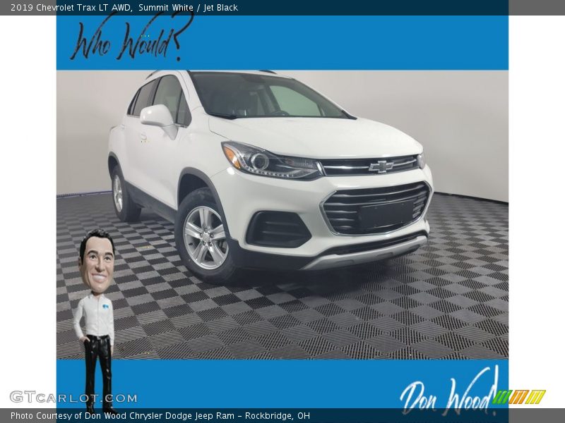 Summit White / Jet Black 2019 Chevrolet Trax LT AWD