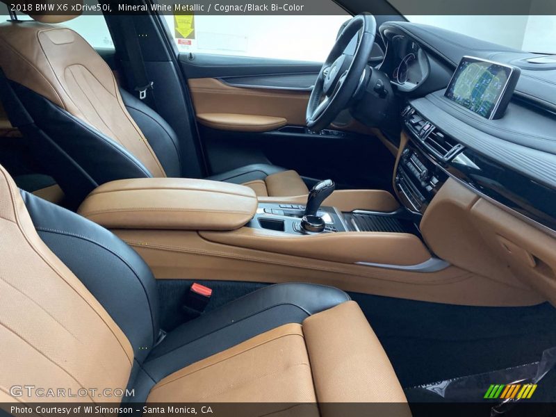 Mineral White Metallic / Cognac/Black Bi-Color 2018 BMW X6 xDrive50i