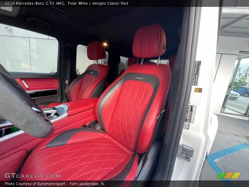 Polar White / designo Classic Red 2019 Mercedes-Benz G 63 AMG