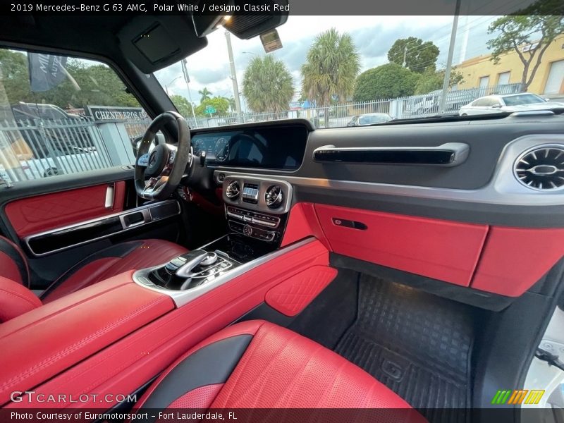 Polar White / designo Classic Red 2019 Mercedes-Benz G 63 AMG