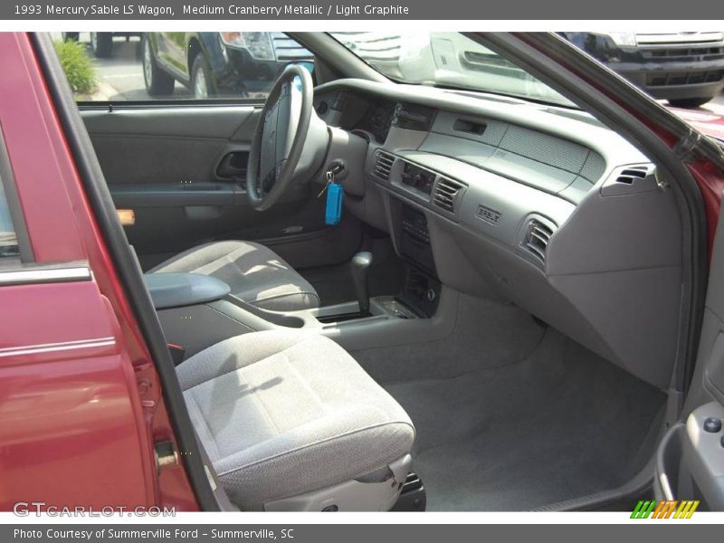 Medium Cranberry Metallic / Light Graphite 1993 Mercury Sable LS Wagon