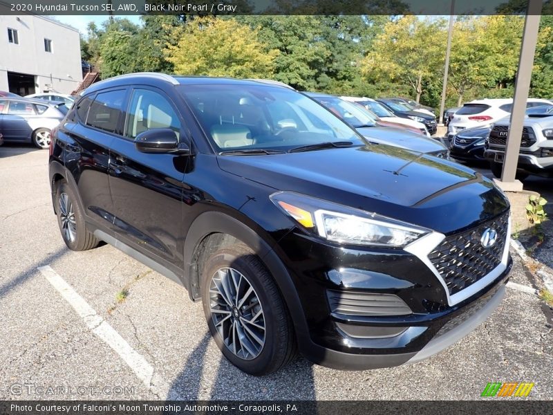 Black Noir Pearl / Gray 2020 Hyundai Tucson SEL AWD