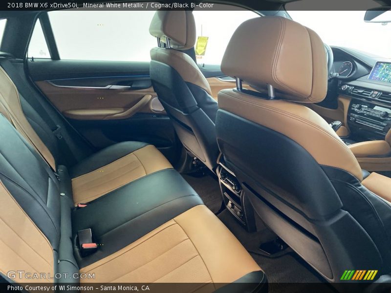Mineral White Metallic / Cognac/Black Bi-Color 2018 BMW X6 xDrive50i