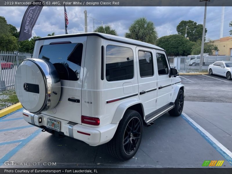 Polar White / designo Classic Red 2019 Mercedes-Benz G 63 AMG