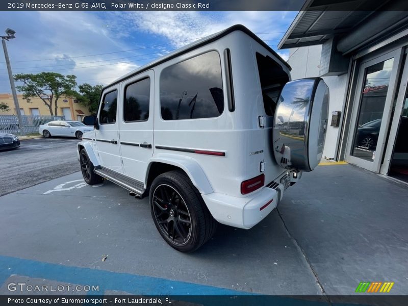 Polar White / designo Classic Red 2019 Mercedes-Benz G 63 AMG