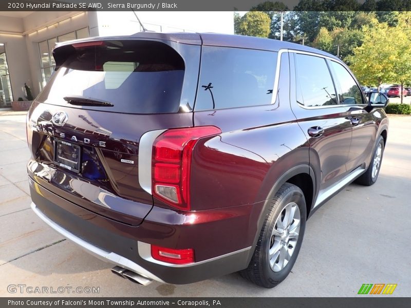 Sierra Burgundy / Black 2020 Hyundai Palisade SE AWD