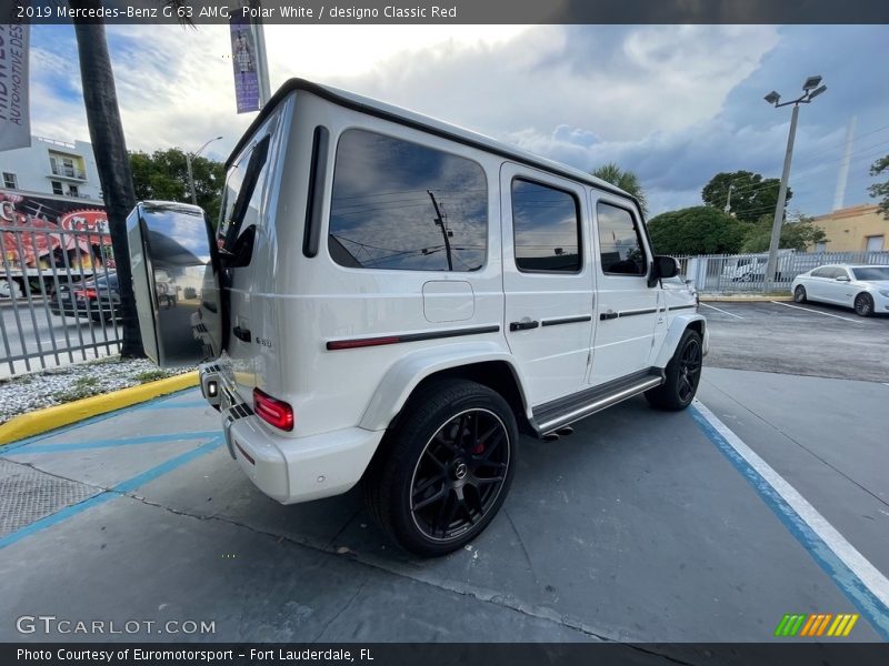 Polar White / designo Classic Red 2019 Mercedes-Benz G 63 AMG
