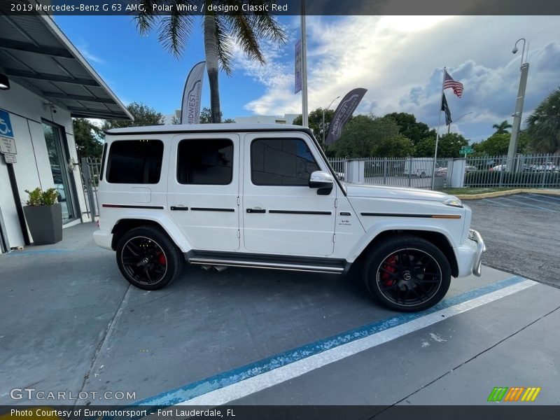 Polar White / designo Classic Red 2019 Mercedes-Benz G 63 AMG