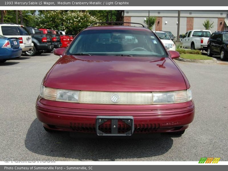 Medium Cranberry Metallic / Light Graphite 1993 Mercury Sable LS Wagon