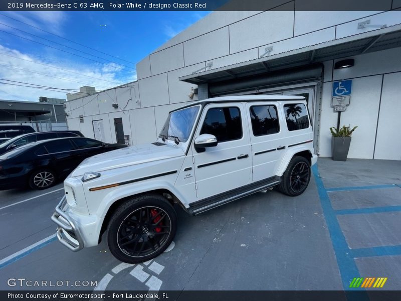 Polar White / designo Classic Red 2019 Mercedes-Benz G 63 AMG