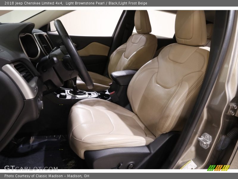 Light Brownstone Pearl / Black/Light Frost Beige 2018 Jeep Cherokee Limited 4x4