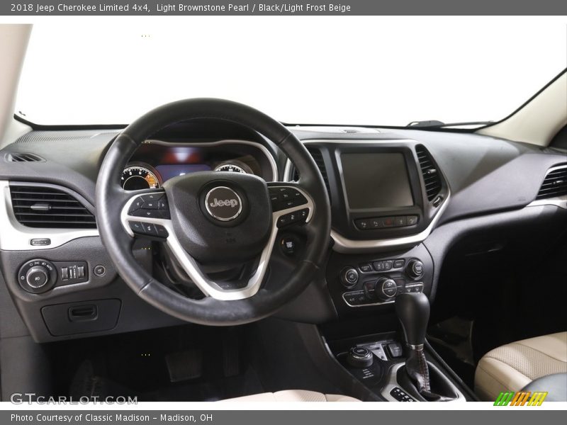 Light Brownstone Pearl / Black/Light Frost Beige 2018 Jeep Cherokee Limited 4x4