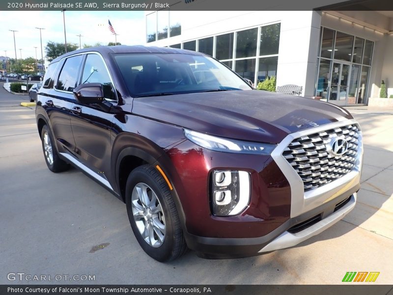 Sierra Burgundy / Black 2020 Hyundai Palisade SE AWD