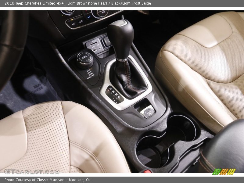 Light Brownstone Pearl / Black/Light Frost Beige 2018 Jeep Cherokee Limited 4x4