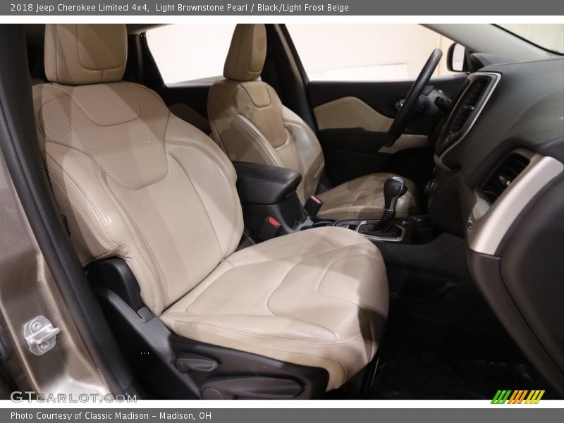 Light Brownstone Pearl / Black/Light Frost Beige 2018 Jeep Cherokee Limited 4x4
