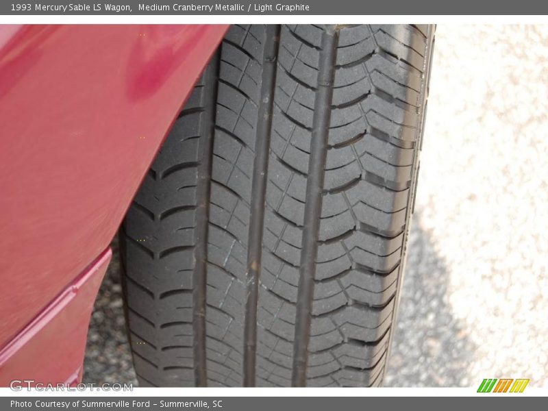 Medium Cranberry Metallic / Light Graphite 1993 Mercury Sable LS Wagon