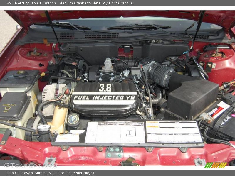 Medium Cranberry Metallic / Light Graphite 1993 Mercury Sable LS Wagon