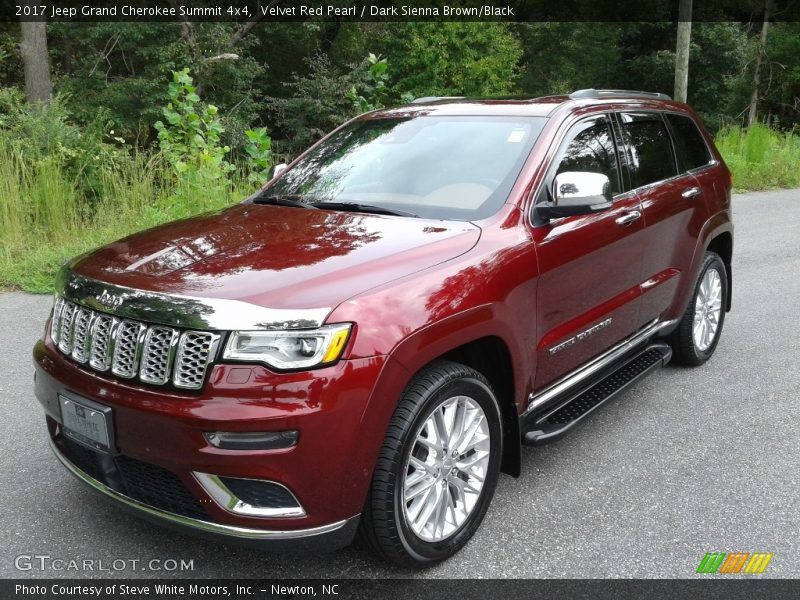 Velvet Red Pearl / Dark Sienna Brown/Black 2017 Jeep Grand Cherokee Summit 4x4