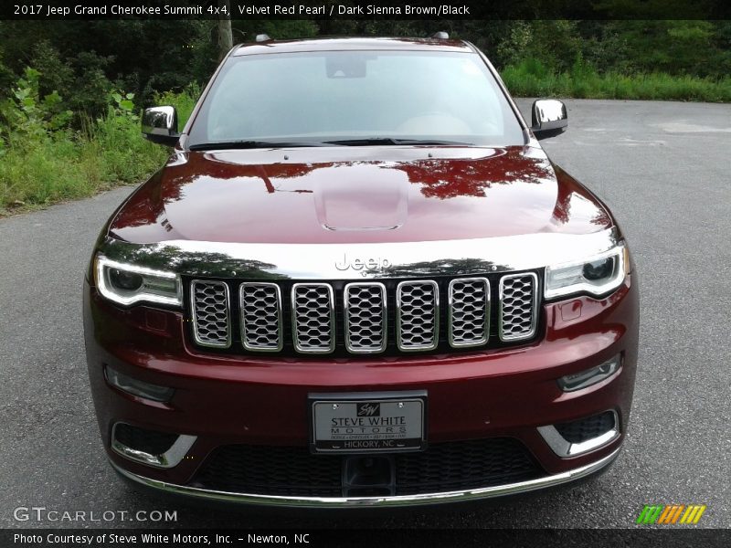 Velvet Red Pearl / Dark Sienna Brown/Black 2017 Jeep Grand Cherokee Summit 4x4
