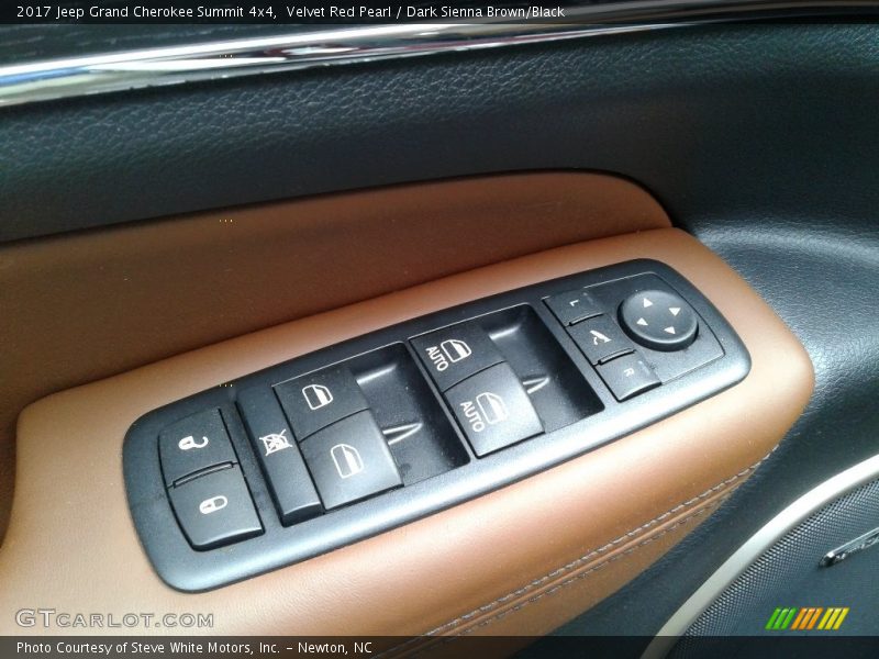 Velvet Red Pearl / Dark Sienna Brown/Black 2017 Jeep Grand Cherokee Summit 4x4