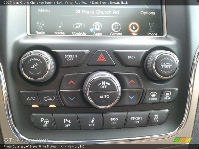 Velvet Red Pearl / Dark Sienna Brown/Black 2017 Jeep Grand Cherokee Summit 4x4